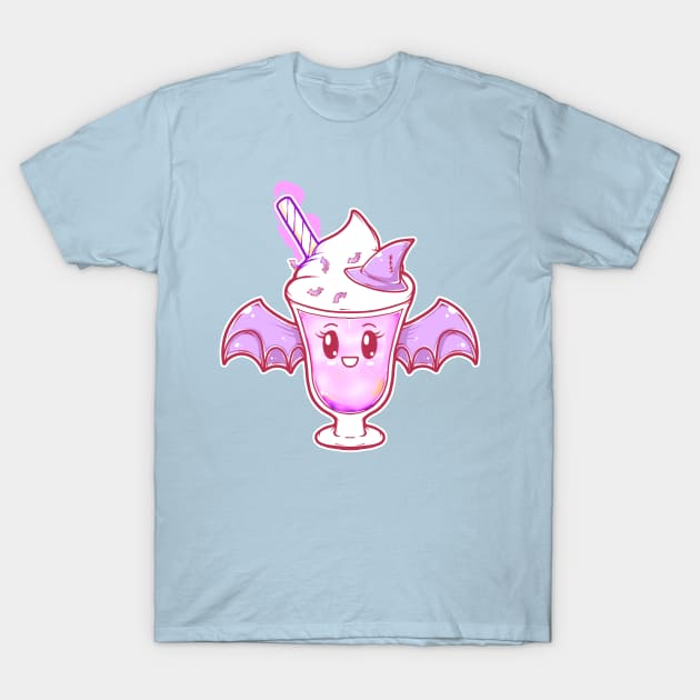 Cute Bat Pastel Goth Sundae T-Shirt by Witchy Ways